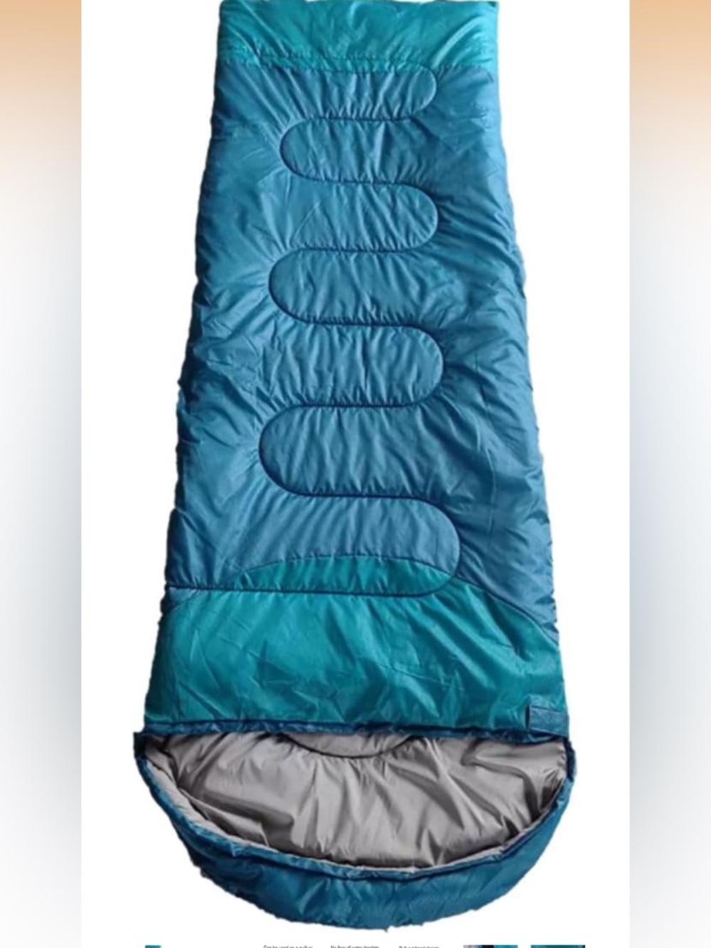 2 Tone Blue Sleeping Bag - Lightweight Outdoor Bedding